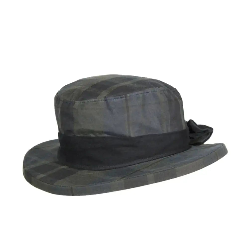 Oxford Blue Thelma tartan Wax hat HW38, dundee