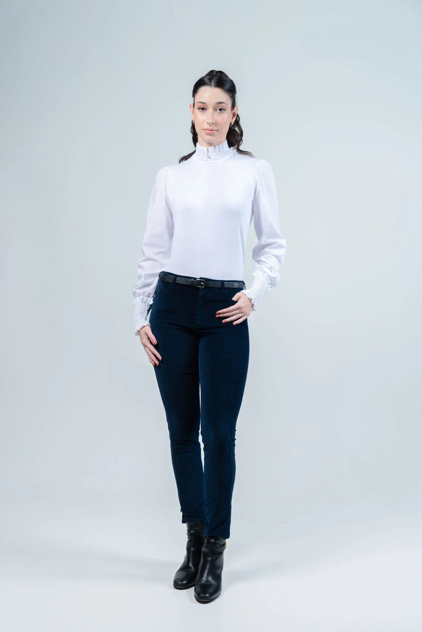 Hartwell IRIS White Jersey Top