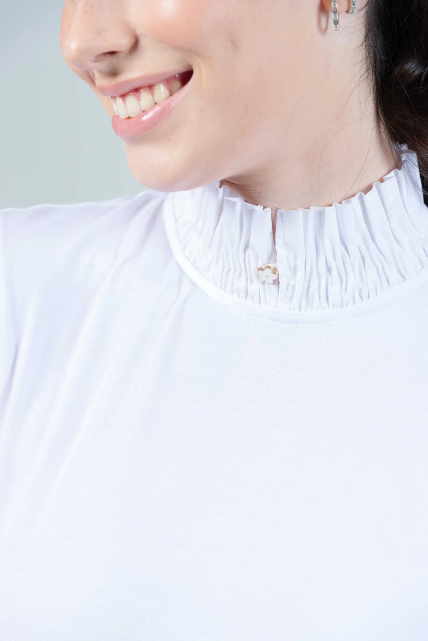Hartwell IRIS White Jersey Top