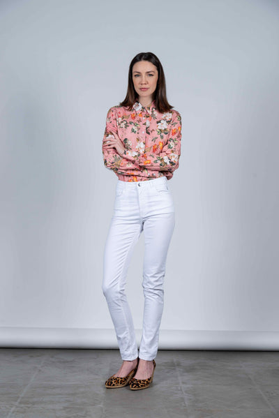 HARTWELL ROSIE WHITE COTTON JEANS