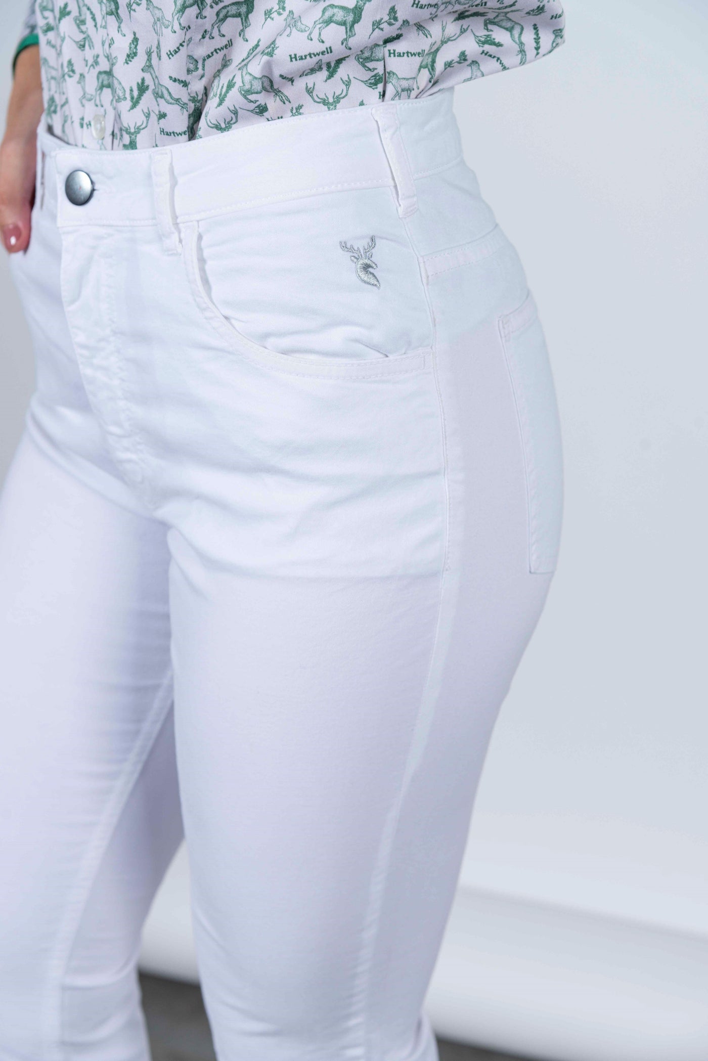 HARTWELL ROSIE WHITE COTTON JEANS