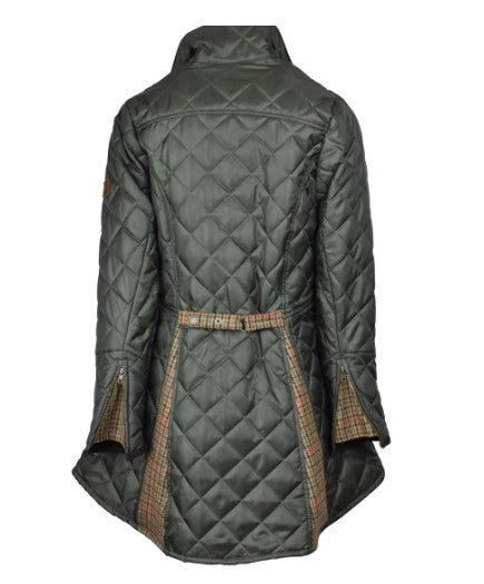Oxford Blue Roxy Quilted Jacket, W15, dark olive