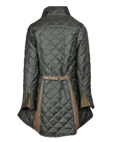Oxford Blue Roxy Quilted Jacket, W15, dark olive