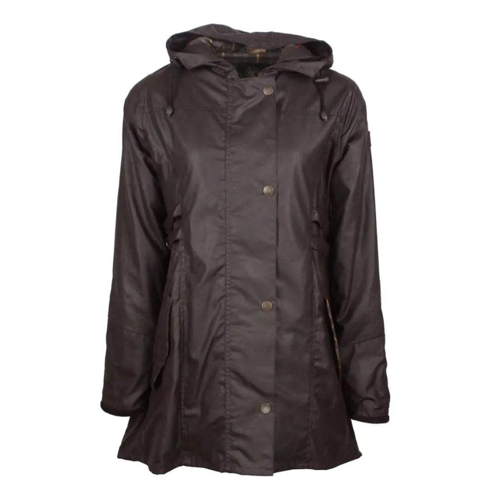Oxford Blue Katrina Wax jacket W218, Brun
