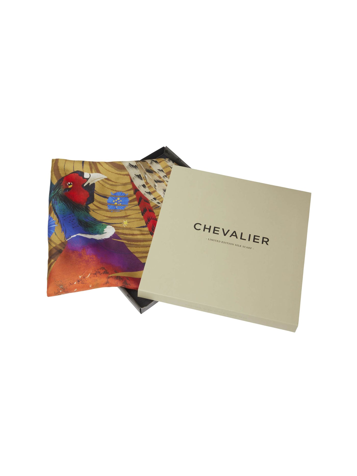 Chevalier Downes Silk Scarf Magical Pheasant, One Size