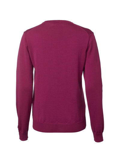 Chevalier BLAISE V-NECK MERINO PULLOVER, cherry