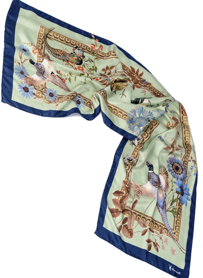 Hartwell SABRINA, Italian silk scarf Lime